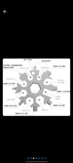 18-in-1 Steel, Multi-Tool Keychain, Screwdriver , Camping & Hiking Gym & Fitness TOOL KIT - Image 2