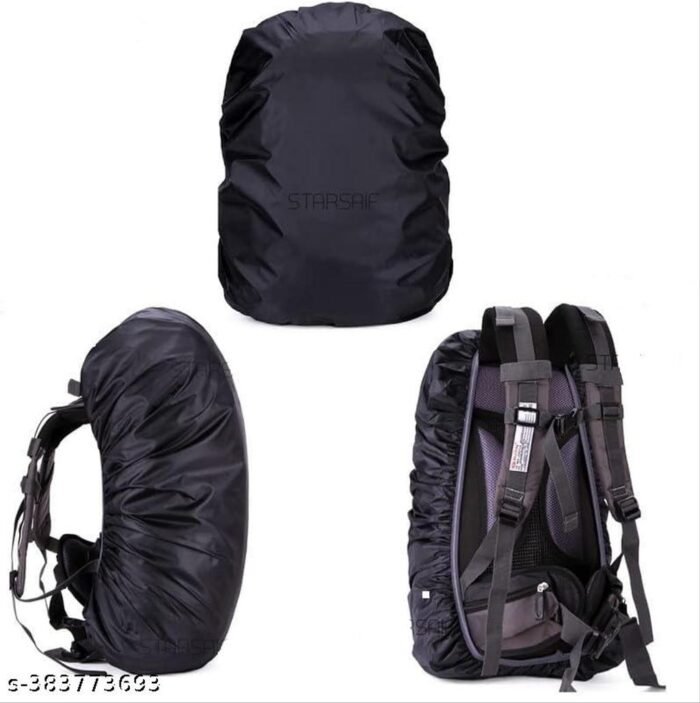 Waterproof Raincoat for Bag,  Laptop Bag Rain Cover,  Waterproof 45 litres Luggage Cover (FREE, Black) - Image 2
