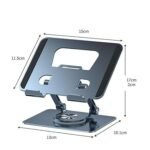 Tablet Stand, 360 Rotating Portable Aluminum Adjustable Folding Tablet Stand Holder for I Pad, Tablet, Smartphones, Flexible Rotation Stand for Bad, Table, Office, Home Floor Stand