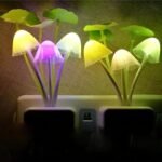 LED Mushroom Night Lamp with Multicolour LEDs, Smart Auto On/Off Sensor - Image 2