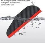 Mirror Rain Visor, Rear View Mirror Rain Eyebrows Smoke Guard Rear View Side Mirror (Pair 1) - Image 4