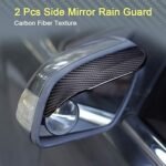 Mirror Rain Visor, Rear View Mirror Rain Eyebrows Smoke Guard Rear View Side Mirror (Pair 1) - Image 6