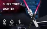 Jet Flame Lighter | Bright Fire Lighter with Safety Lock