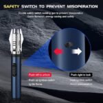 Torch Lighter, Bright Fire Lighter with Safety Lock and Adjustable Flame, Refillable Butane Gas Windproof Jet Flame Cool Lighters for Candles Campfires BBQ Baking, Camping, Gift. - Image 5