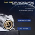 Torch Lighter, Bright Fire Lighter with Safety Lock and Adjustable Flame, Refillable Butane Gas Windproof Jet Flame Cool Lighters for Candles Campfires BBQ Baking, Camping, Gift. - Image 3