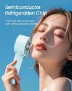 Ice-Cool Portable Mini Fan with Semiconductor Cooling Tech