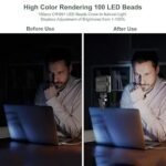 LED Video Light Camera Light Laptop Light for Zoom Meeting Photography Lighting 120 LED Beads for Camera Selfie Stick Tripod Laptop Cellphone - Image 4